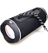 Chilli Wear Portable Bluetooth Speakers Wireless - Loud 360° HD Double Deep Bass Audio with IPXWa...