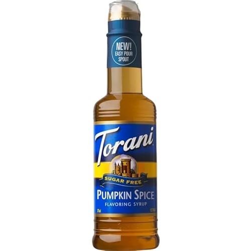 Sugar Free Pumpkin Spice Syrup for Coffee & Drinks – 12.7 fl oz | Zero Calorie Pumpkin Syrup for Lattes, Tea, Smoothies, Baking & More