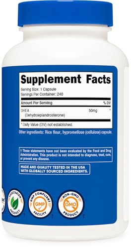 Nutricost DHEA 50 mg Capsules