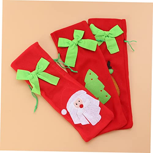 ABOOFAN Capa De Garrafa De Vinho De Natal Capa De Garrafa De Vinho Para Cordão De Natal Envoltório D