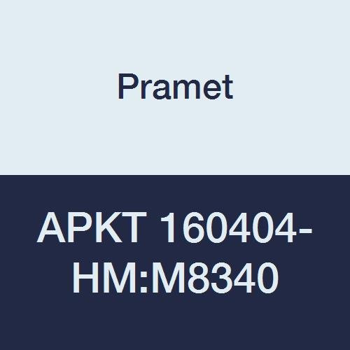 APKT 160404-HM:M8340 Carbide Steel, Stainless and Super Alloy (P40,M30,S30) Milling Insert, Positive Geom, APKT Style, 016" Rad (Pack of 10)
