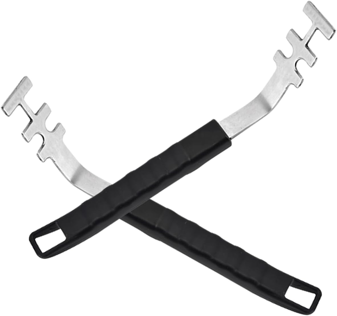 VALICLUD 2 Piece Stainless Steel Grill Gripper for Hot Rack Removal