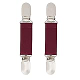 SANREMO Elastic Glove and Mitten Clips for child Kids Extra Strong & Comfortable Design (Maroon)