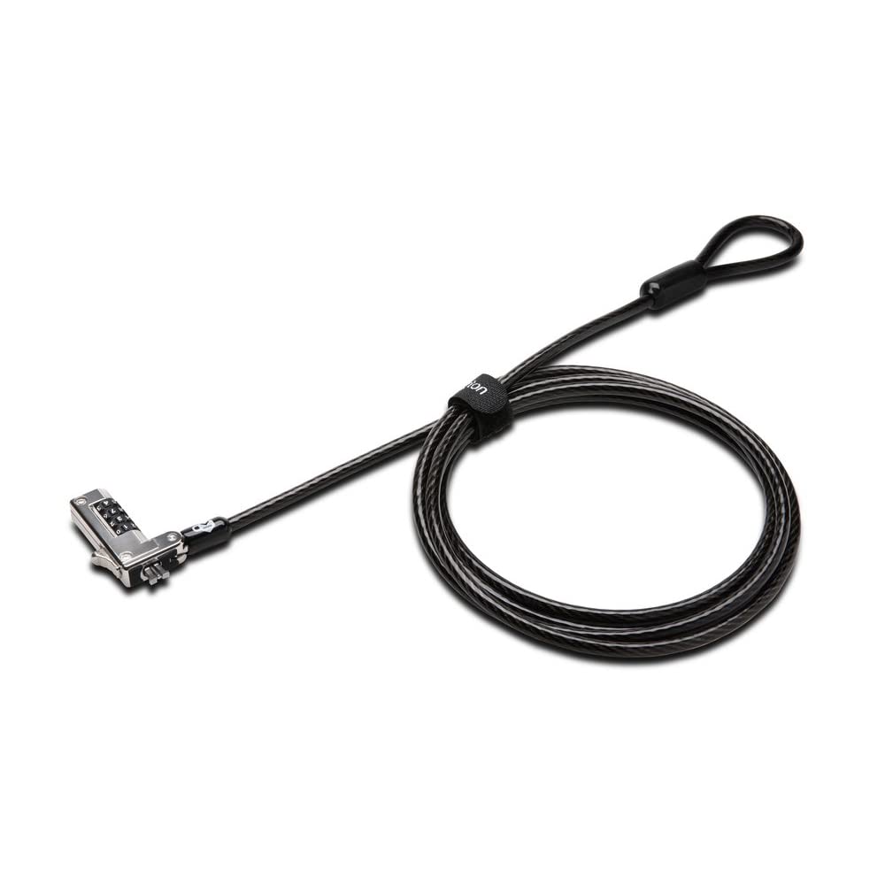 Candado de seguridad para notebook contra robos con cable de acero y codigo de 4 digitos 8