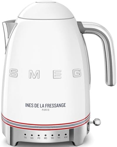 Smeg, Bouilloire à Température Variable KLF04IDFEU 1,7 L, Plusieu...