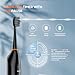 UltrTxenova Electric Toothbrush with Water Flosser 2-in-1 Water Flosser Combo with 6 Modes Compact Size Sonic Toothbrush with Case Timer 2 Brush Heads Portable for Travel and Home Black