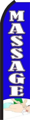 Massage Standard Size Swooper Feather Flag Sign by Business Needs