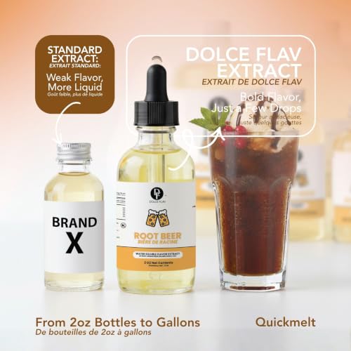 Image of Dolce Flav Root Beer Extract, Natural Flavors, for Drinks, 2oz