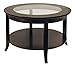 Genoa Coffee Table, Glass inset and shelf RTM13124