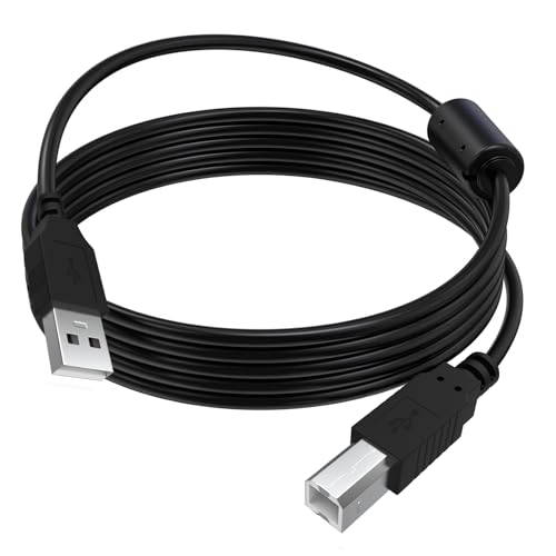 Image of Replacement USB A to Type B Printer Cable Cord Compatible with Canon MegaTank G3270, PIXMA MG3620, TS702a, TS6420a, TS7720, TR4720, TR7020a, TR8620a, G6020, imageCLASS LBP6030w (8.9FT)