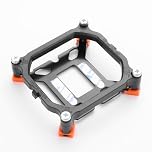 YAODHAOD CPU Cooler Base Holder ，Fan Cooler Bottom Iron Shelf for Intel LGA 1700 1200 115X 1366 2001 Socket Series Motherboard (yellow, Bracket+Backboard)