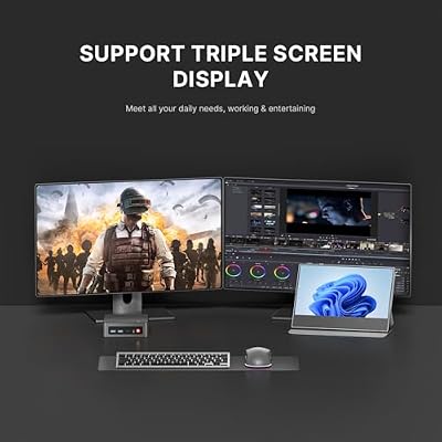 AS1 Mini PC with Ryzen 5 3550H, 16GB DDR4 512GB SSD Mini Desktop, Triple Display USB-C/HDMI/DP/Wi-Fi 5/BT5.0 Mini Computer