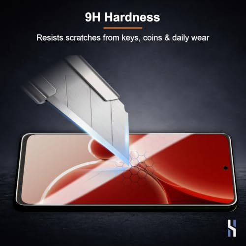 Image of Tempered Glass for OnePlus Nord 3 | Nord CE 3 (6.7 Inch) Military Grade 9H Screen Guard, Anti-Scratch, Shatterproof, Edge-to-Edge Full Coverage - Black Border
