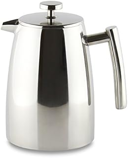 Café Stal HFD-16 Belmont 16 Cup Double Walled Cafetiere Coffee Maker, Mirror Finish, 2 Litre