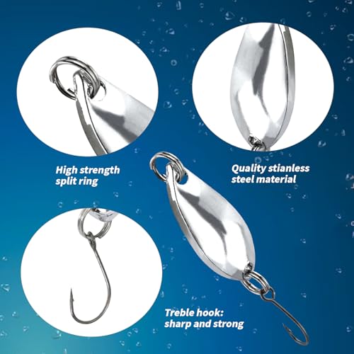 Leurres de pêche cuillère Dnyta pour attraper la truite et le bar - 3