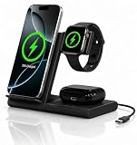 Ya en manzanajugosa.com: JABO - Cargador Inalámbrico Compatible con iPhone 3 en 1 Modelos del 12 al 17 - Estación de Carga Rápida 15W para Apple Watch Ultra/SE/Serie y AirPods Pro, Base Plegable para Escritorio y Mesilla.