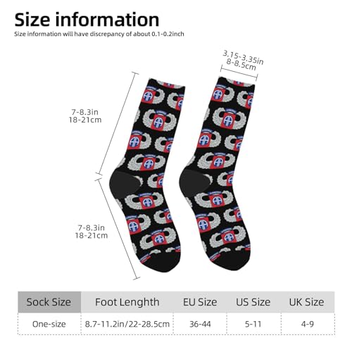 82nd Airborne Division Socks For Men Women Gift Sport Crew Socks Funny Wicking Socks3