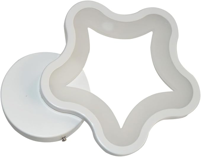 UKCOCO UKCOCO Slaapkamer Vlam Wandlamp Veranda Licht Wit Nachtlamp Pentagram Wall Lamp