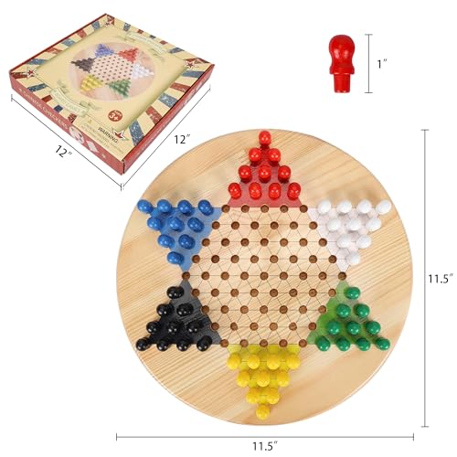 Juego de Mesa Damas Chinas en Madera 11.5 Pulgadas miniatura 3