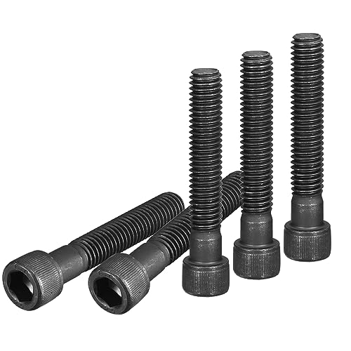 DTGN 5/16-18x1-3/4" Socket Head Cap Screws Bolts, 20Pcs 12.9 Grade Alloy Steel, Machine Hex Socket Screw, Hex Drive, Black Oxide Finish, UNC Coarse Thread Partially Threaded