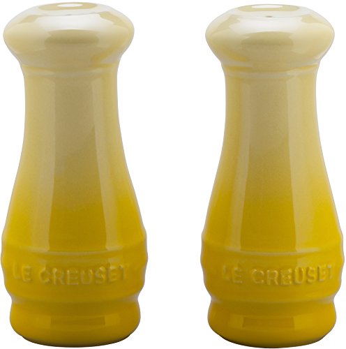 Le Creuset Stoneware Salt and Pepper Shakers, Soleil