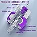 TDDJNN Professional 1207RL Tattoo Cartridge Needles 20Pcs #12 Standard Precision 7 Round Liner with Membrane Safety & Ergonomic Orange Rubber Grip Cartridges and Disposable for Beginners & Artists