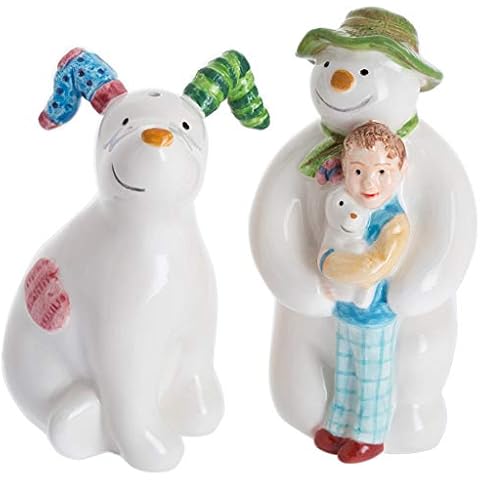 John Beswick JBS30 The Snowman Billy and Snowdog Christmas Salt and Pepper Pots Cover