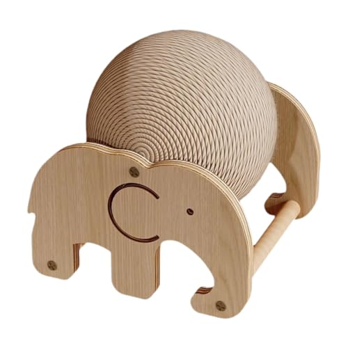 Pelota rascadora de cuerda de sisal interactiva para gatos