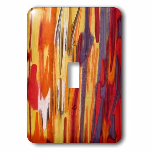Interrupteur a baionnette haut de gamme 3dRose Melting Fires multicolore