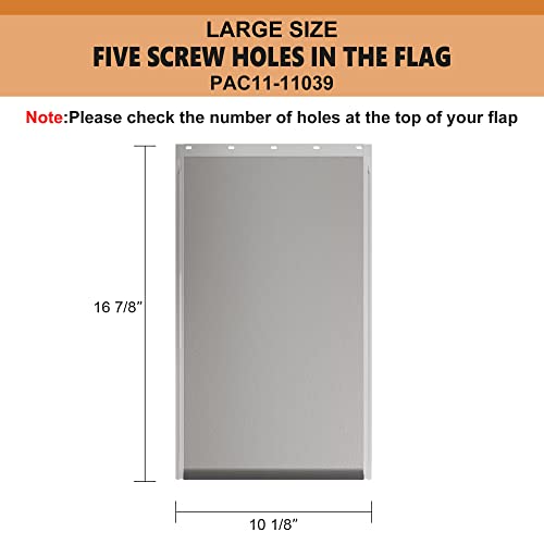 MIAOTONG Large Dog Door Replacement Flaps with Screws, Dog Door Flap Compatible with PetSafe Freedom Doggie Doors PAC11-11039,10 1/8" X 16 7/8", Flexible, Durable and Easy to Install by MIAOTONG - Image 2