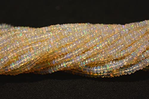Opal beads LKBEADS rondelles de 16 inches pour créer un cadeau d'anniversaire