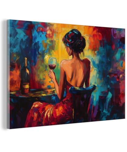 Tableau en verre colore MuchoWow 60x40 cm resistance humidite pour salle de bain