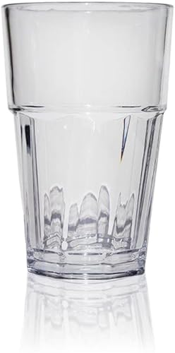 Miniatura 5 de Juego de 6 vasos irrompibles de agua potable prémium de 13.5 onzas, varios colores, reutilizables