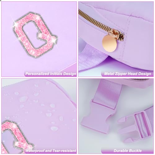 Image of Uygafly Graduation Gifts for Teens Kids Daughter Sister Her - Birthday Gifts for 3 4 5 6 7 8 9 10 11 12 13 Year Old Girls,Fanny Pack Crossbody Bag Belt Bag Cute Trendy Stuff | Lavender,Initial Q
