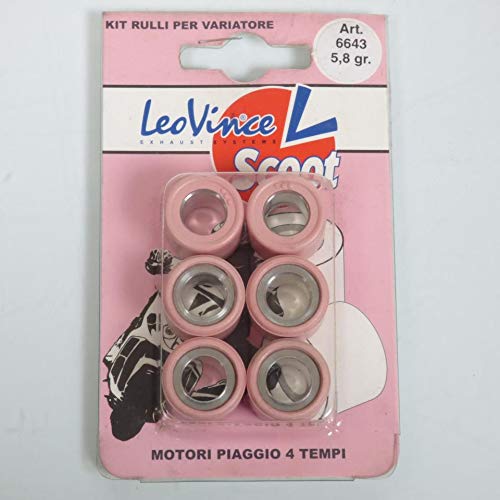 Galet rouleau de variateur Leovince pour Scooter Piaggio 180 X9 2000 à 2003 19x17 5.8Grs Neuf Cover