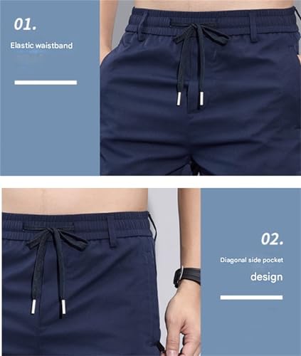 Meshirons - Ice Silk Mesh Panel Casual Pants, Quick Drying Breathable, Mesh Irons Cooling Pants for Men Over 553