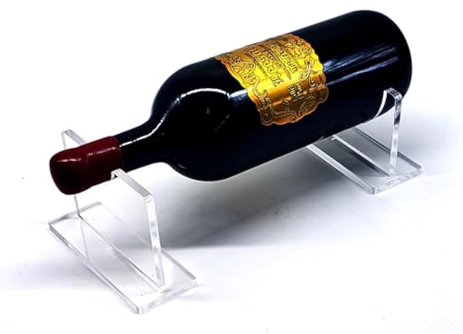 Wine Bottle Holder Floating Acrylic Stand Rack/Holder Counter Top Display Case Riser (1.5 Liter Bottle)
