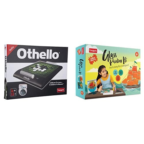 Funskool Othello and Handycrafts Glass Painting, Arts and Craft for Creative Painting, 6 Years Above Girls an,8+ Years