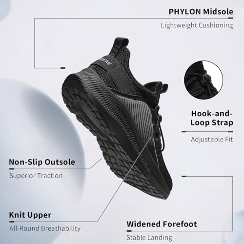 Wide Kids Slip-On Sneakers for Boys & Girls | Tennis Shoes with Arch Support for Running Walking3