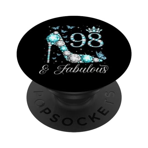 98 y fabulosa reina de 98 años 98 cumpleaños PopSockets PopGrip Intercambiable