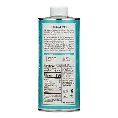 image for La Tourangelle California Extra Virgin Olive Oil, Cold-Pressed High An