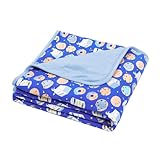 EasyFi Supersoft Baby Blankets for Girls Boys, Rayon Made from Bamboo Baby Quilt - Breathable & Hypoallergenic Blanket for Bedding Crib Stroller 30'x40' (Blue Dessert)