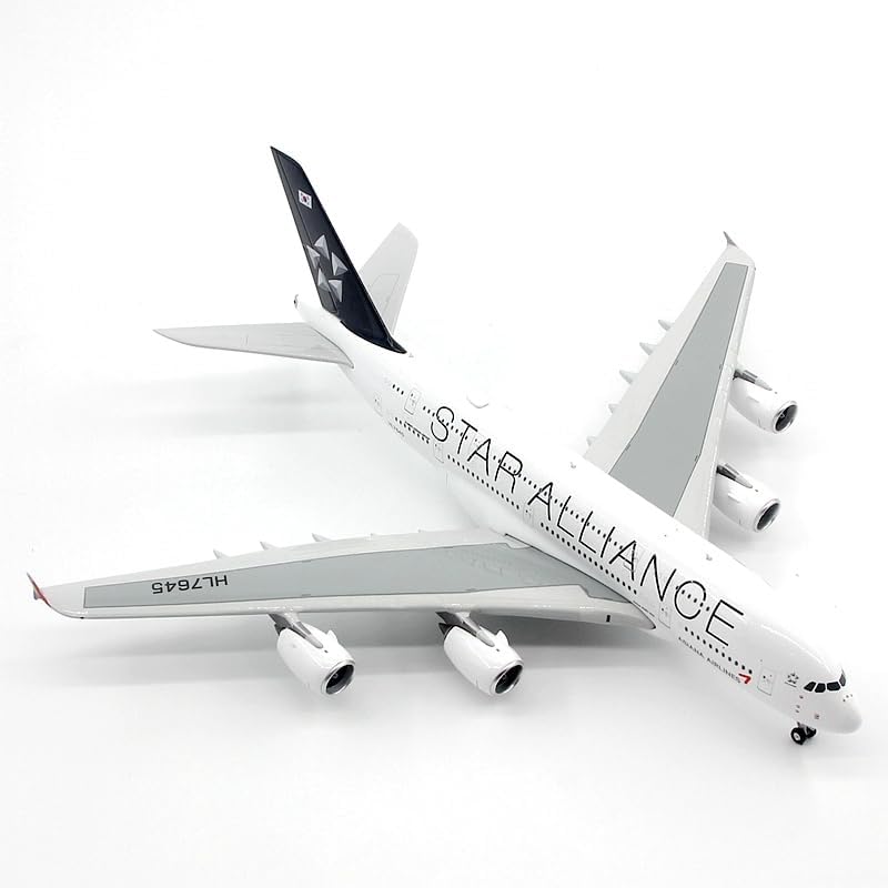 Miniatura 3 de ACE HOBBY Phoenix Asiana Airlines para Airbus A380 HL7645 Star Alliance 1400 modelo preconstruido de aviones