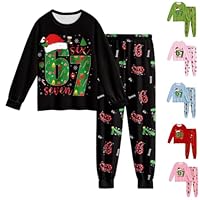 Long Sleeve Pjs Tops with Pants