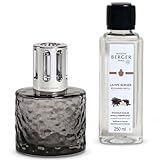 Maison Berger – Lampe Berger Mirage Noire avec Recharge Splendeur Vanillée 250 ML – Lampe à Catalyse pour Parfumer et Aider à Purifier l’Air – Objet Déco Élégant – Coffret Cadeau