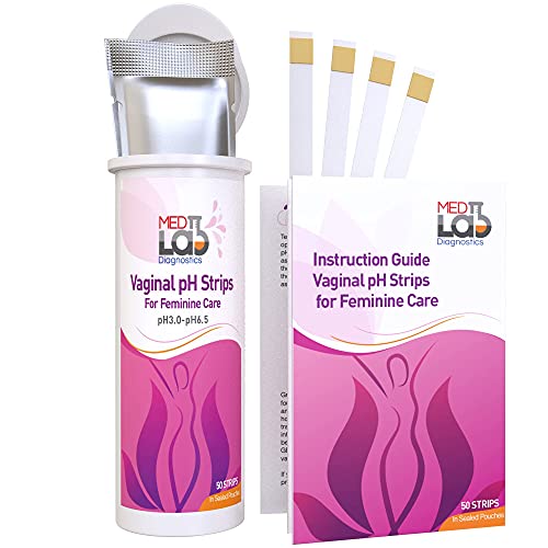 Vaginal Ph Test Strips For Women(50 Cnt). Bv Bacterial Vaginosis And Yeast Infection Test Strips. Feminine Ph Test For Vaginal Health, Acidity, And Alkalinity. Strips In Sealed Pouches #TOP3