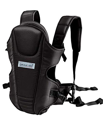 Image of Ineffable Baby Carrier Bag in 3-in-1 Ergonomic Adjustable Sling Kangaroo Design with Carrying Basket for Front & Back Use for Infant Child and Mother Travel - 0 to 2 Year (Black)
