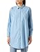 Produktbild TOM TAILOR Damen 1036968 Bluse Longstyle mit Brusttasche, 30198 - Blue White Thin Stripe, 42