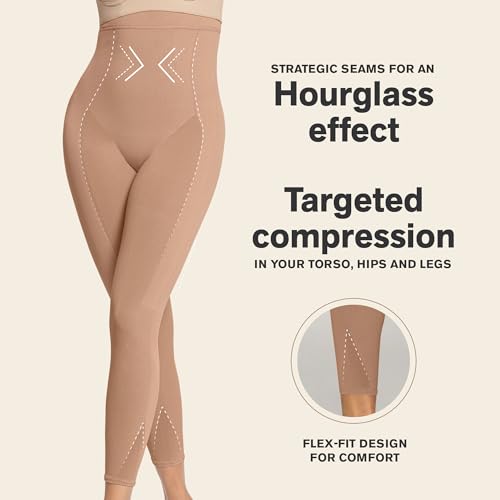 Leonisa Full Body Shaper for Women with Leg Compression & Butt Lift Effect2
