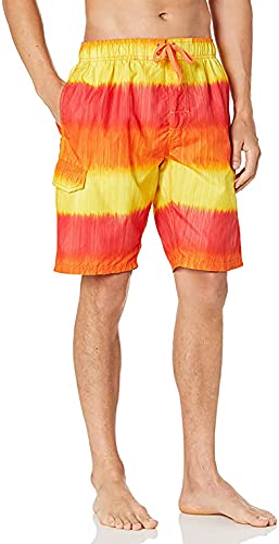 Image of Kanu Surf Men's Big Viper Extended Size Stripe Swim Trunk